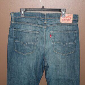 Levi's 522 36x34 Slim-Tapered Blue Jeans Navy Denim